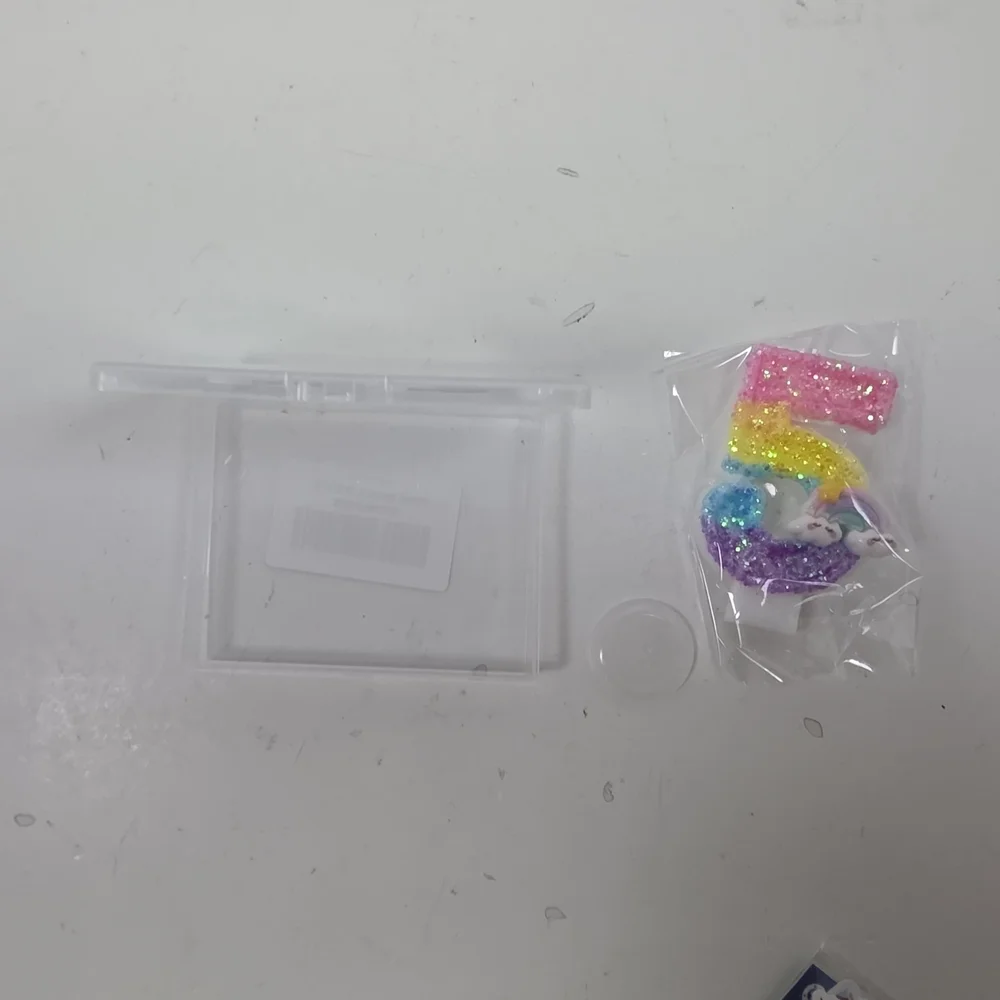 Clear Protective Phone Case with Pink, Yellow, Blue, Purple Glitter Accessories